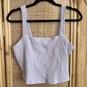 American Eagle lilac lavender crop top